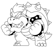 Bowser coloring pages free coloring pages