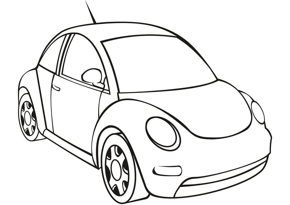 Fusca para colorir