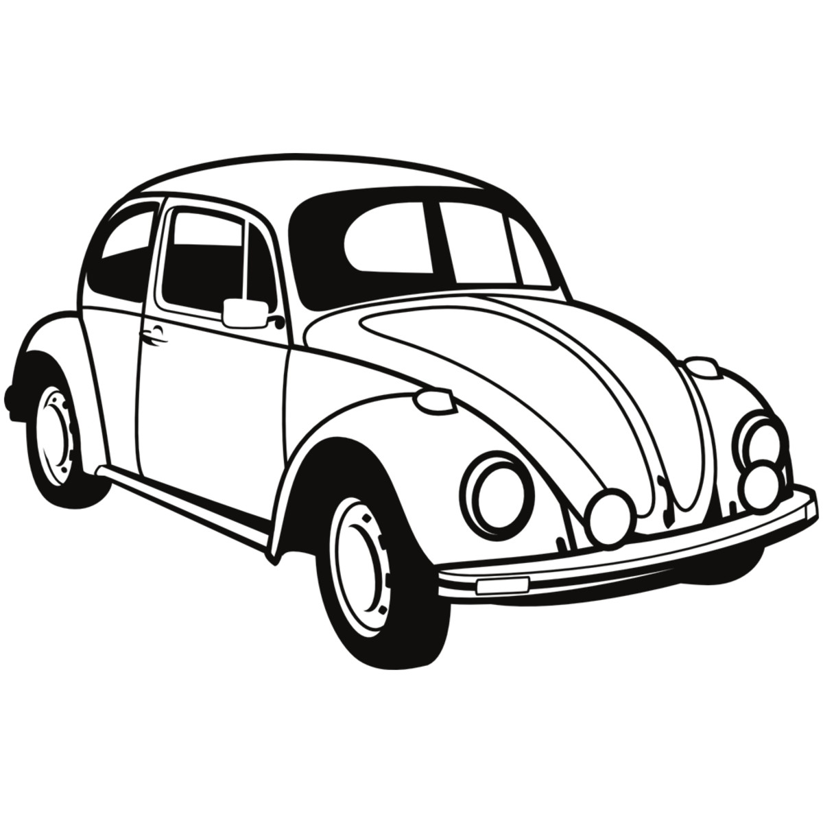 Adesivo de parede fusca