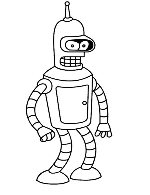 Futurama coloring pages futurama dibujos disenos de unas
