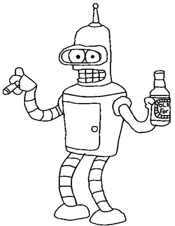 Futurama coloring pages futurama cartoon coloring pages sketch book