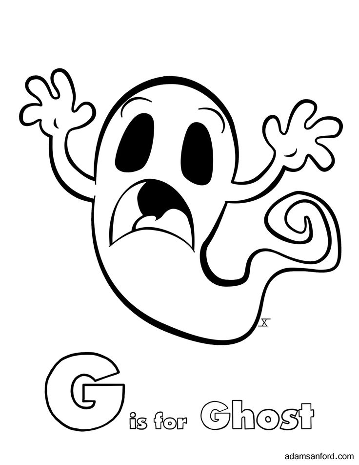 G for ghost coloring page yay you can learn to draw this ghost here httpsyoutubeulnvjlf coloring pages learn to draw drawings