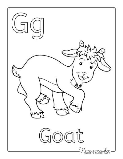 Free printable alphabet coloring pages for kids