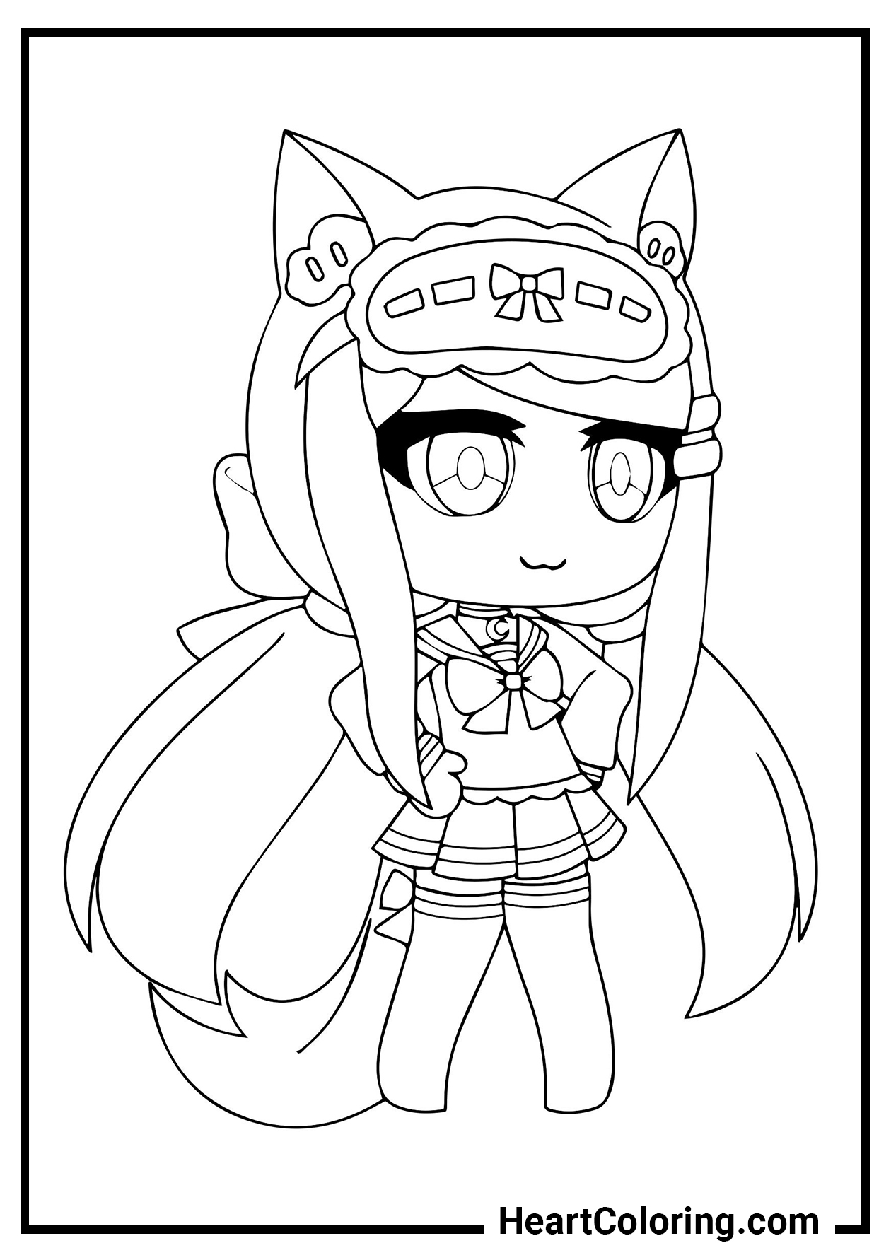 Gacha life free printable coloring pages for kids