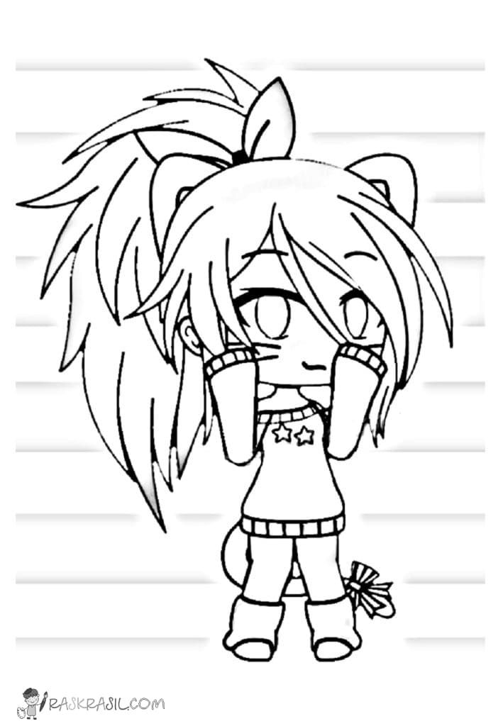 Un gacha life spãcialâïðâï coloring pages for girls coloring pages character drawing