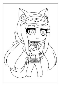 Printable gacha life coloring pages bring your anime dreams to life pages
