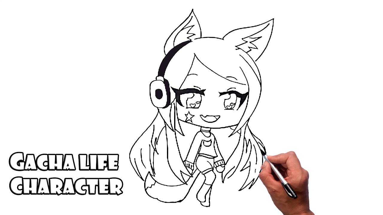 How to draw gacha life character