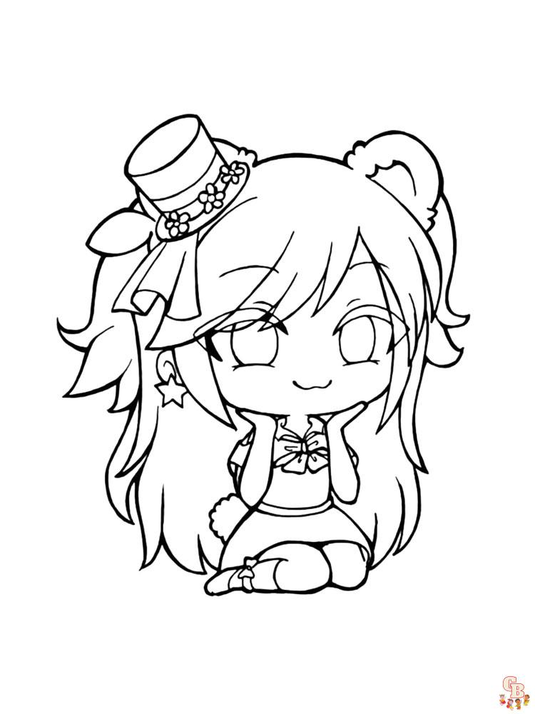 Gacha life coloring pages