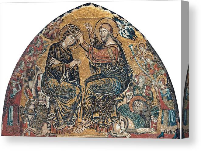 Gaddi gaddo the coronation of mary canvas print canvas art by everett
