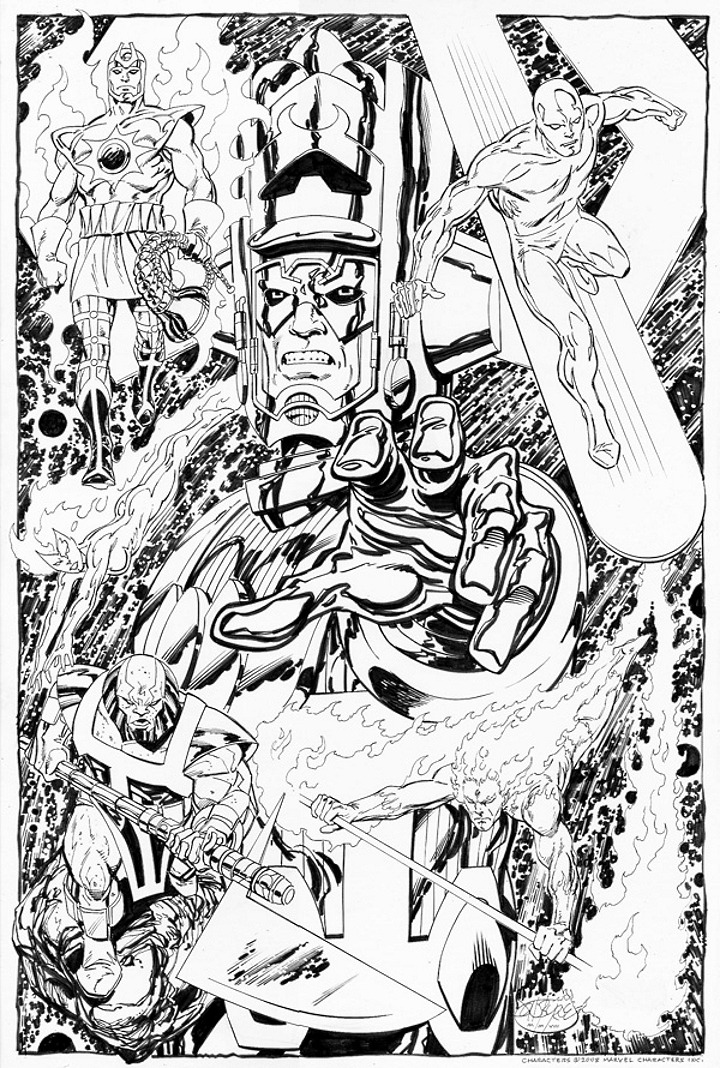 John byrne draws â galactus and his heralds