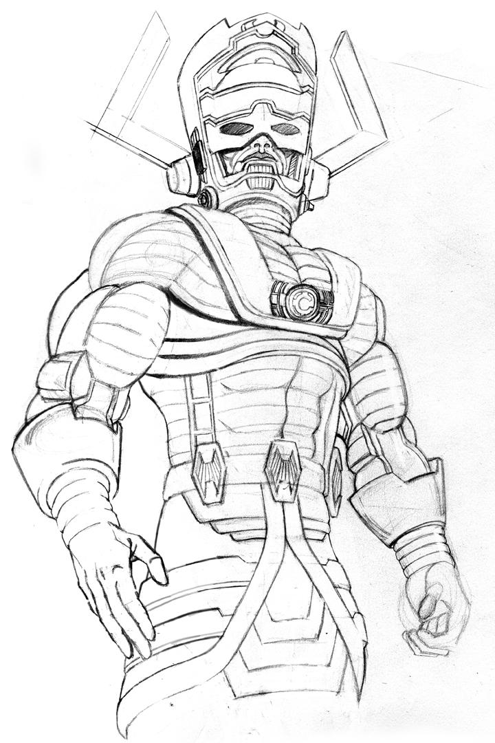Galactus pencils by thelearningcurv on