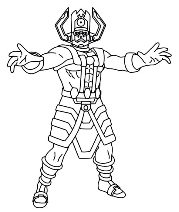 Galactus in marvel ics coloring page