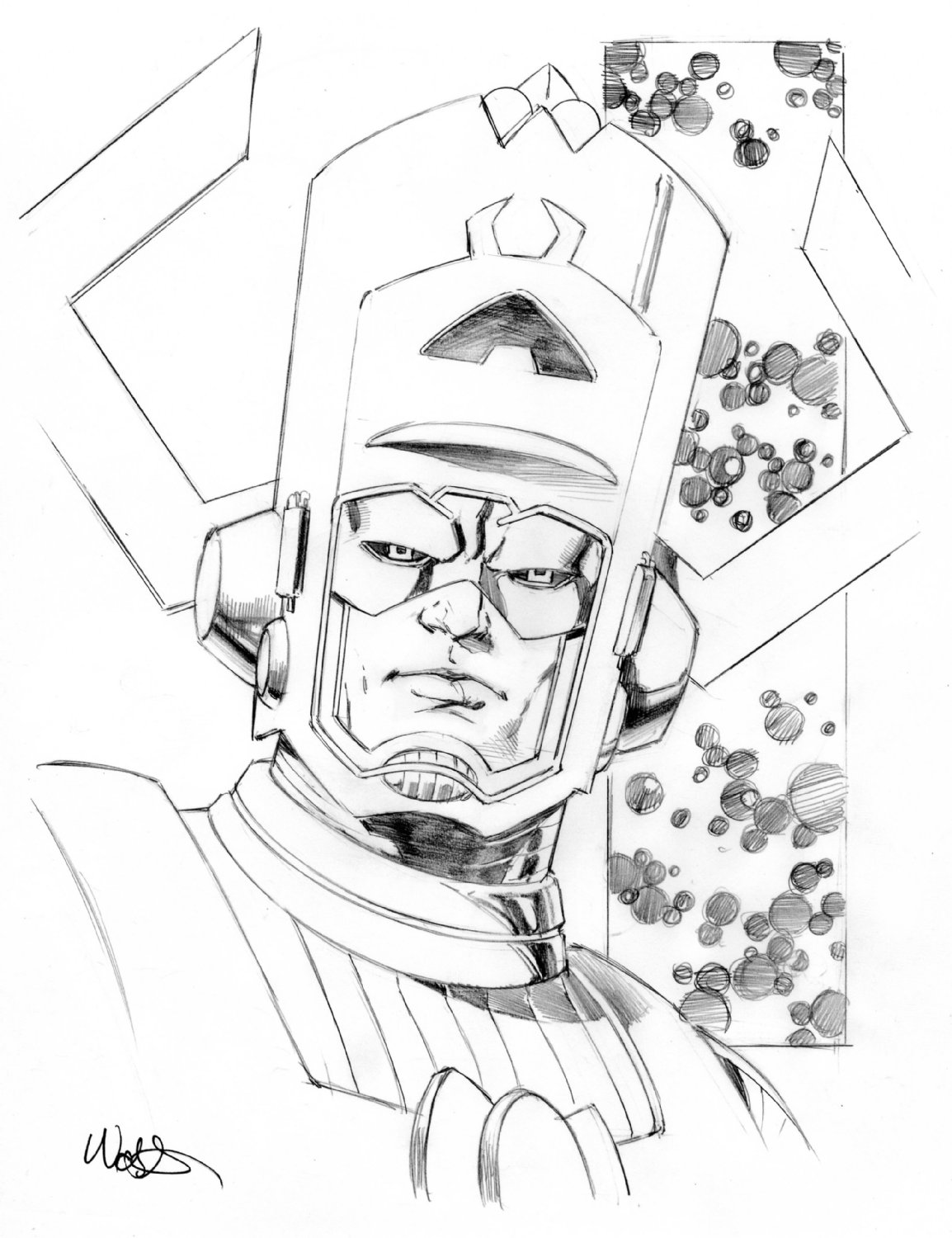 X pencil mission galactus by kevin west