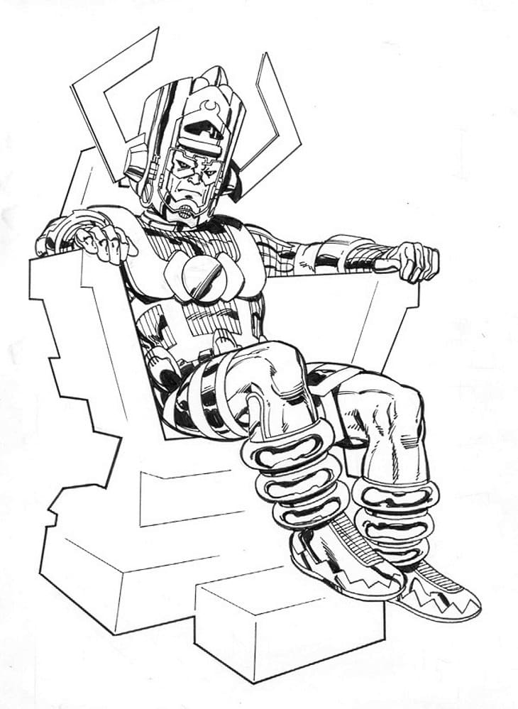 Marvel galactus coloring page