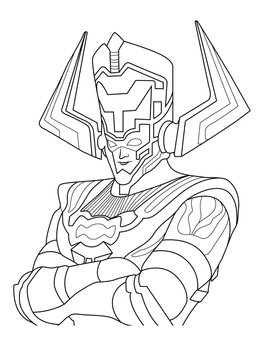 Evil galactus coloring page