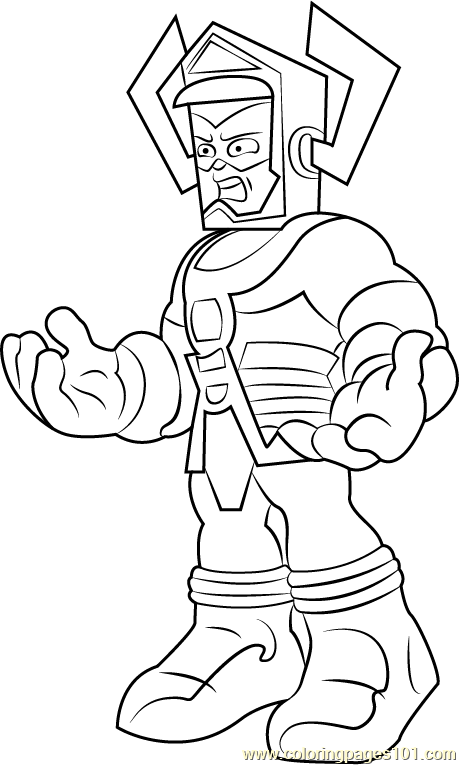 Galactus coloring page for kids
