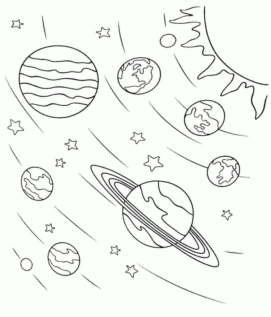 Galaxy coloring pages