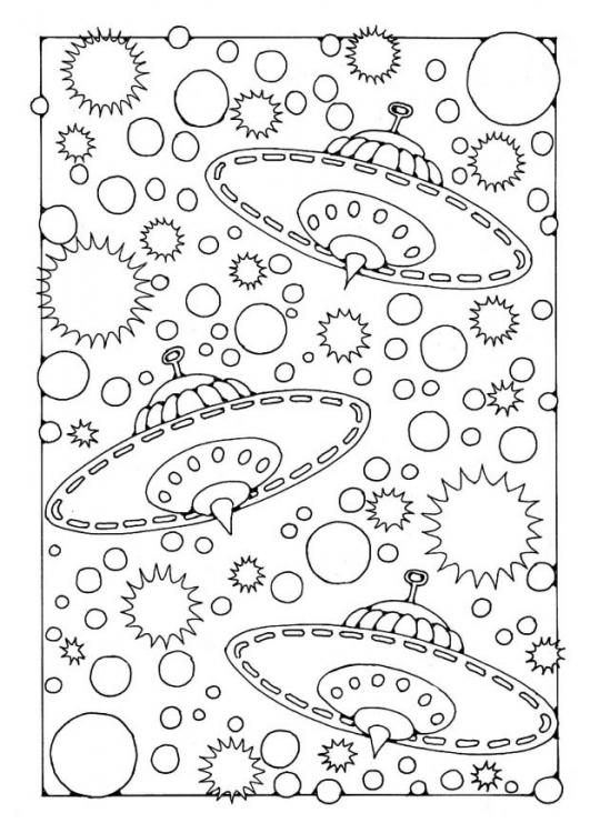 Galaxy coloring pages