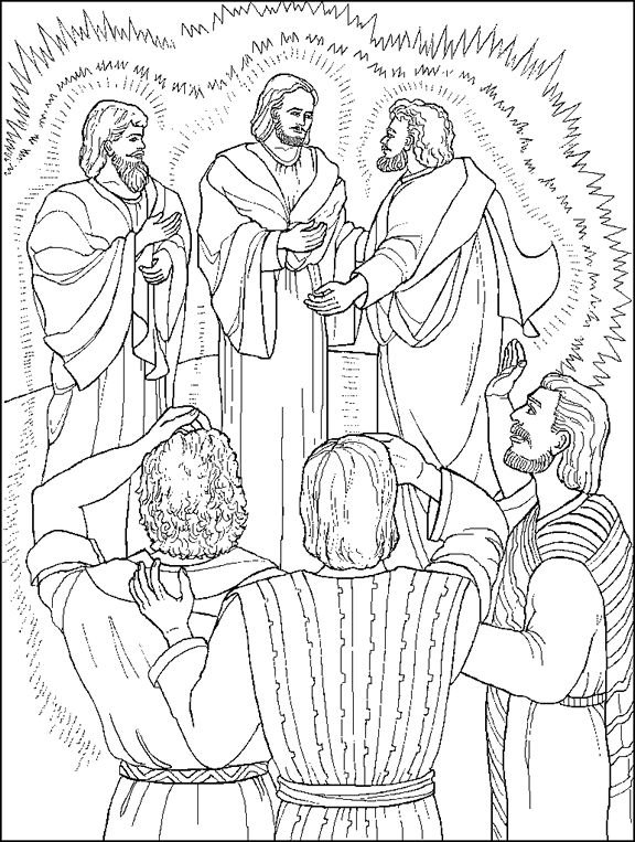 Jesus is transfigured