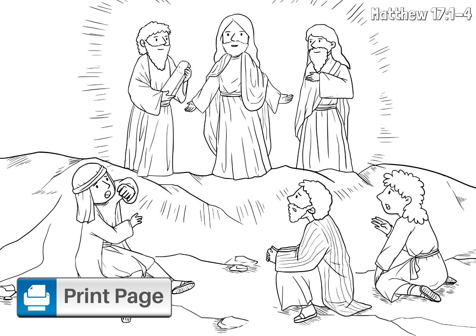 Jesus transfiguration coloring pages free printable pdfs â connectus