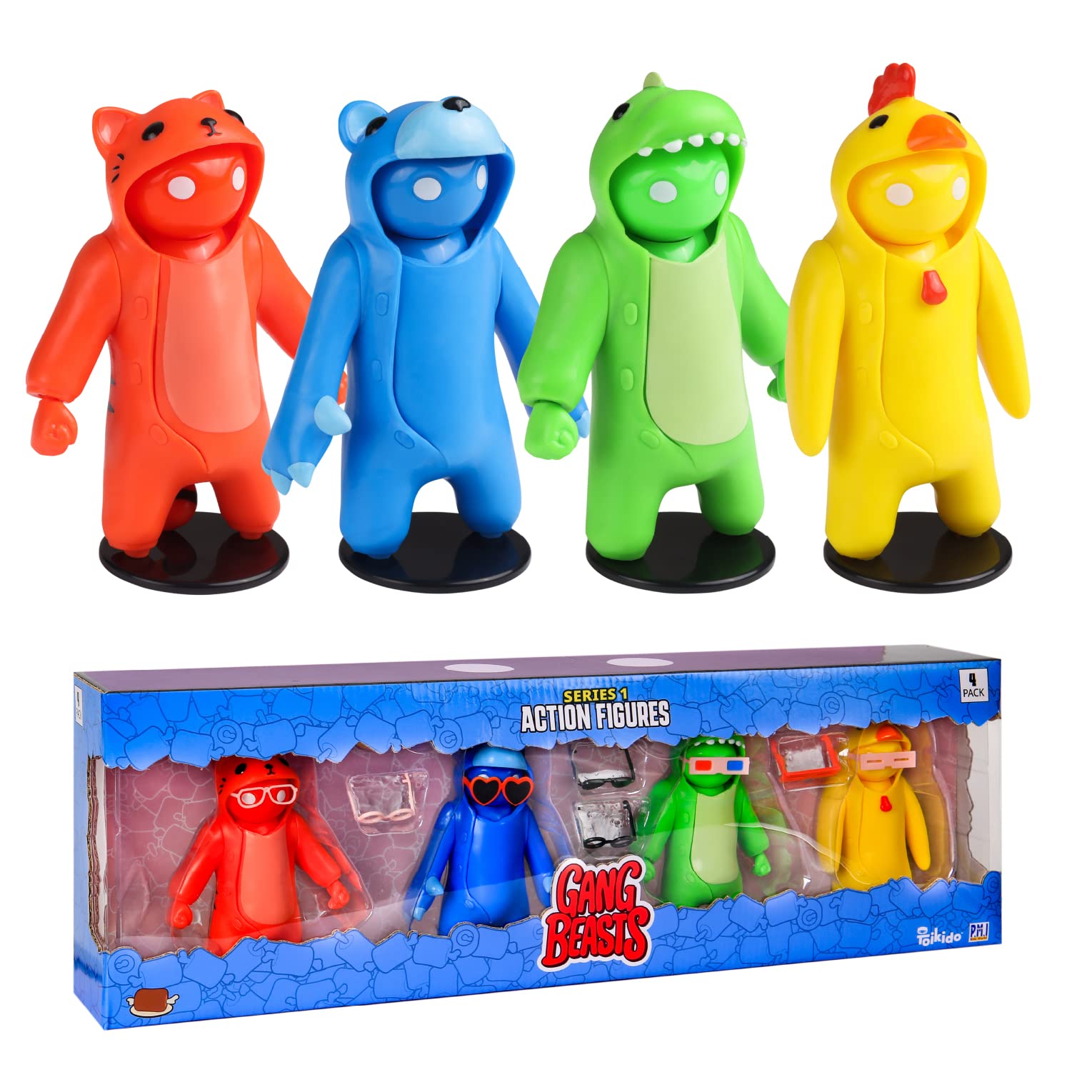 Gang beasts action figures ultimate collectors set â figures â inches