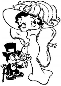 Betty boop coloring pages for kids