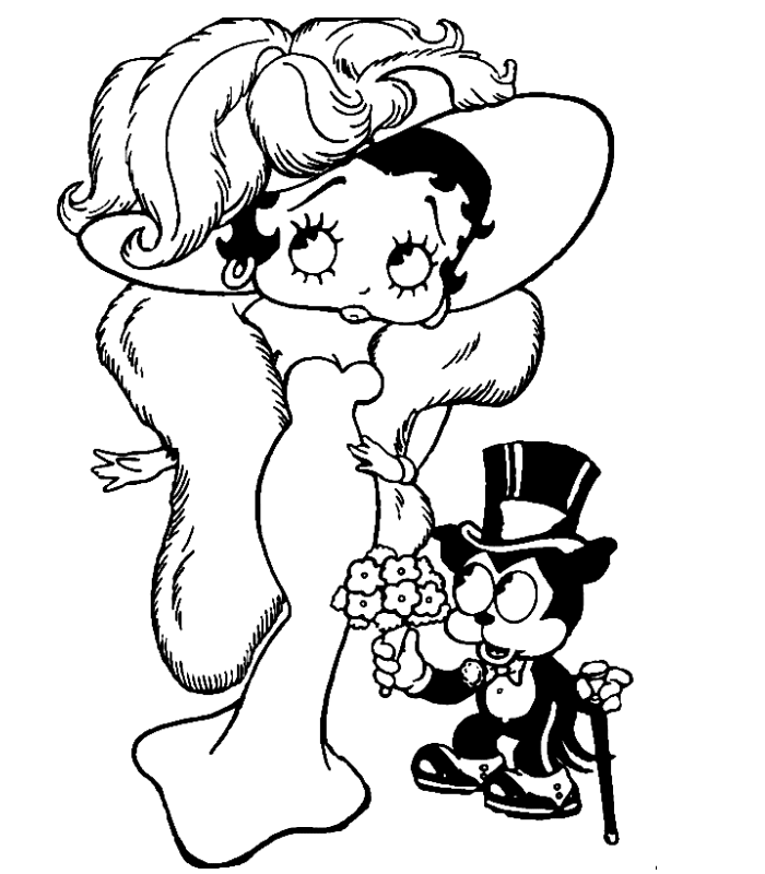 Krafty kidz center betty boop coloring pages