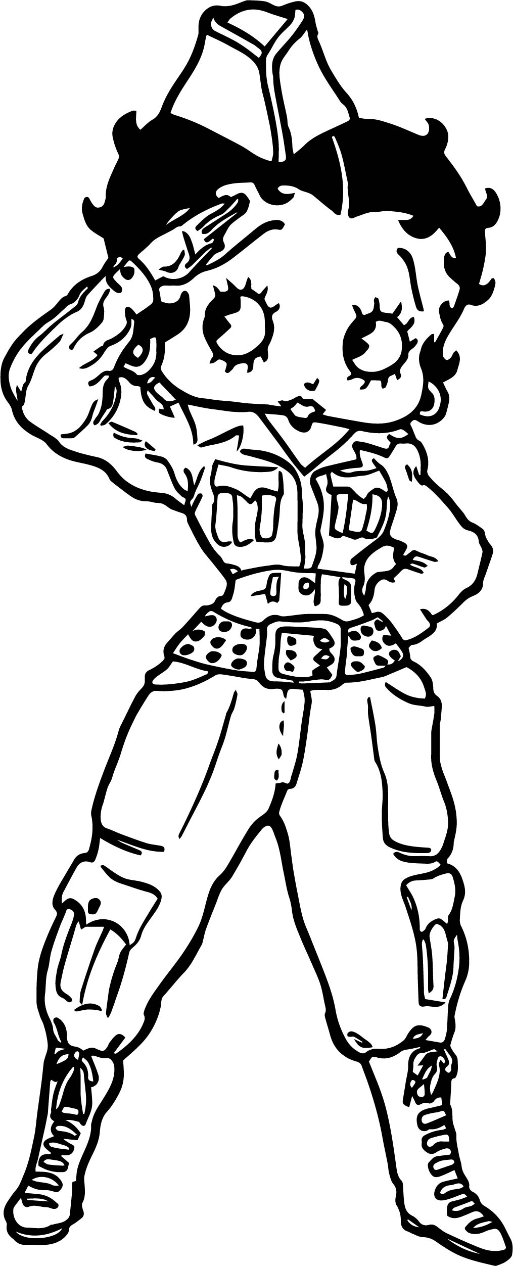 Betty boop coloring pages