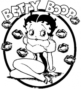 Betty boop coloring pages to print