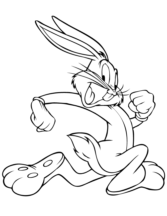 Coloring pages gangster bugs bunny coloring pages