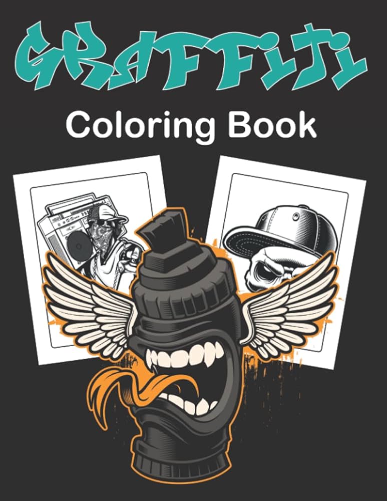 Buy graffiti colorg book a street art colorg book gift for teens and adults graffiti fonts walls guns gangsters hooligans sugar skull and more page book onle at low prices dia