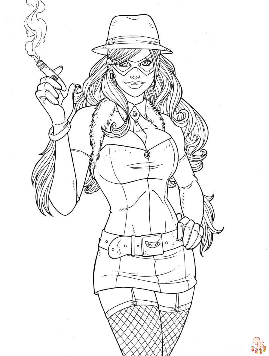 Printable gangster coloring pages free for kids and adults