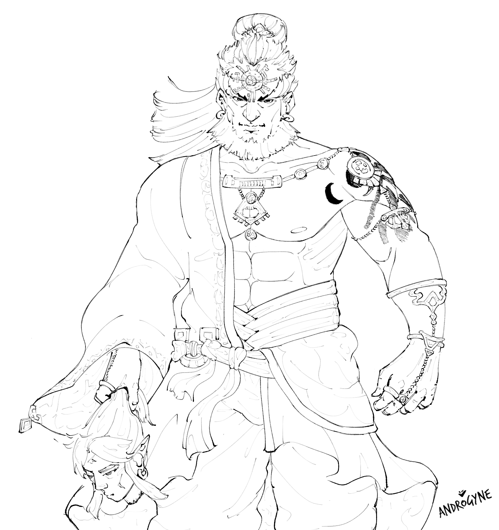Totk ganondorf ðº sorry for the head i could not resist love u link ð rzelda