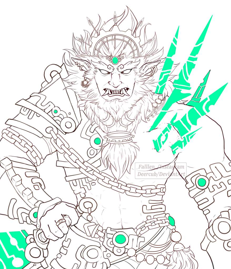 Botw ganondorf updated concept art zelda amino