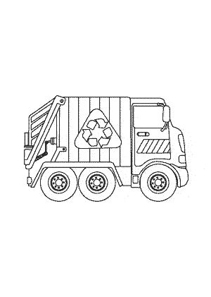 Garbage truck transportation coloring pages for kids printable free preschool craft activities coloring pages for kids dinosaur coloring pages