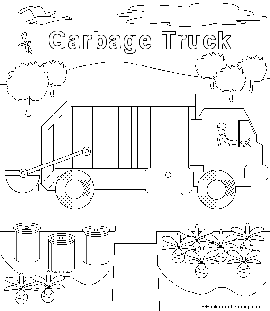 Garbage truck coloring page truck coloring pages garbage truck garbage truck party