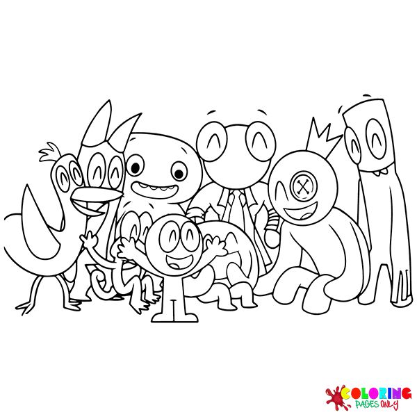 Garden of banban coloring pages