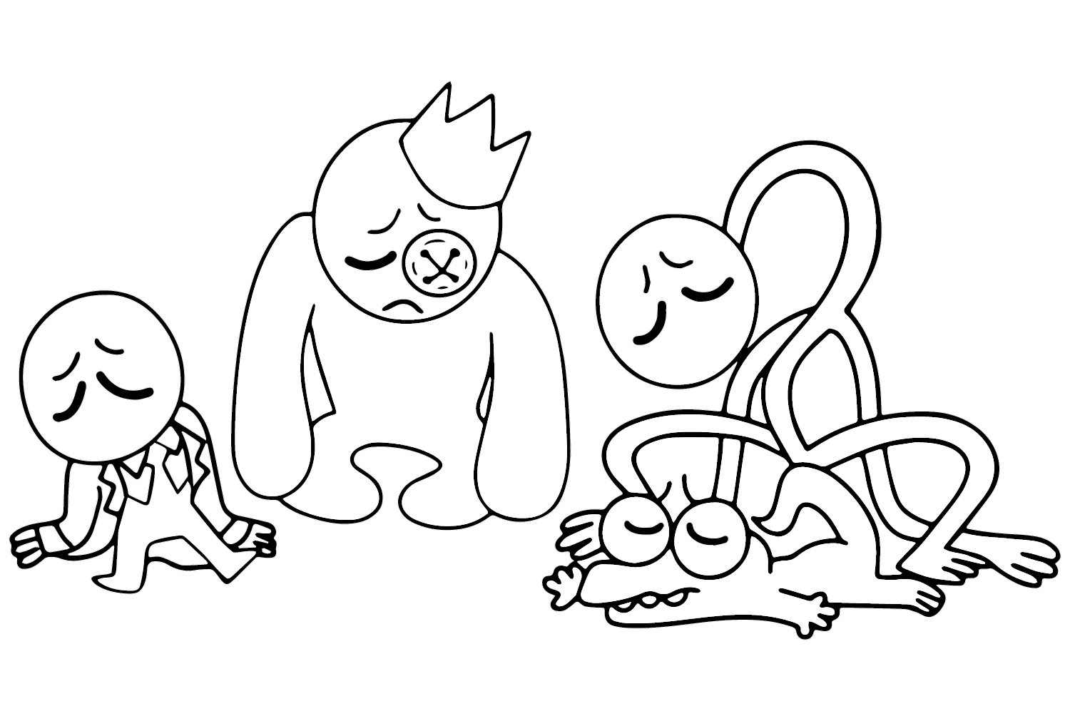 Garden of banban coloring pages