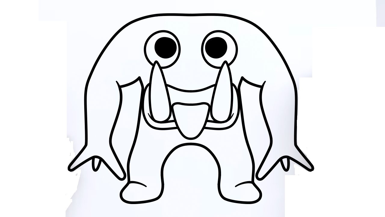 Immerse in fear garten of banban coloring pages