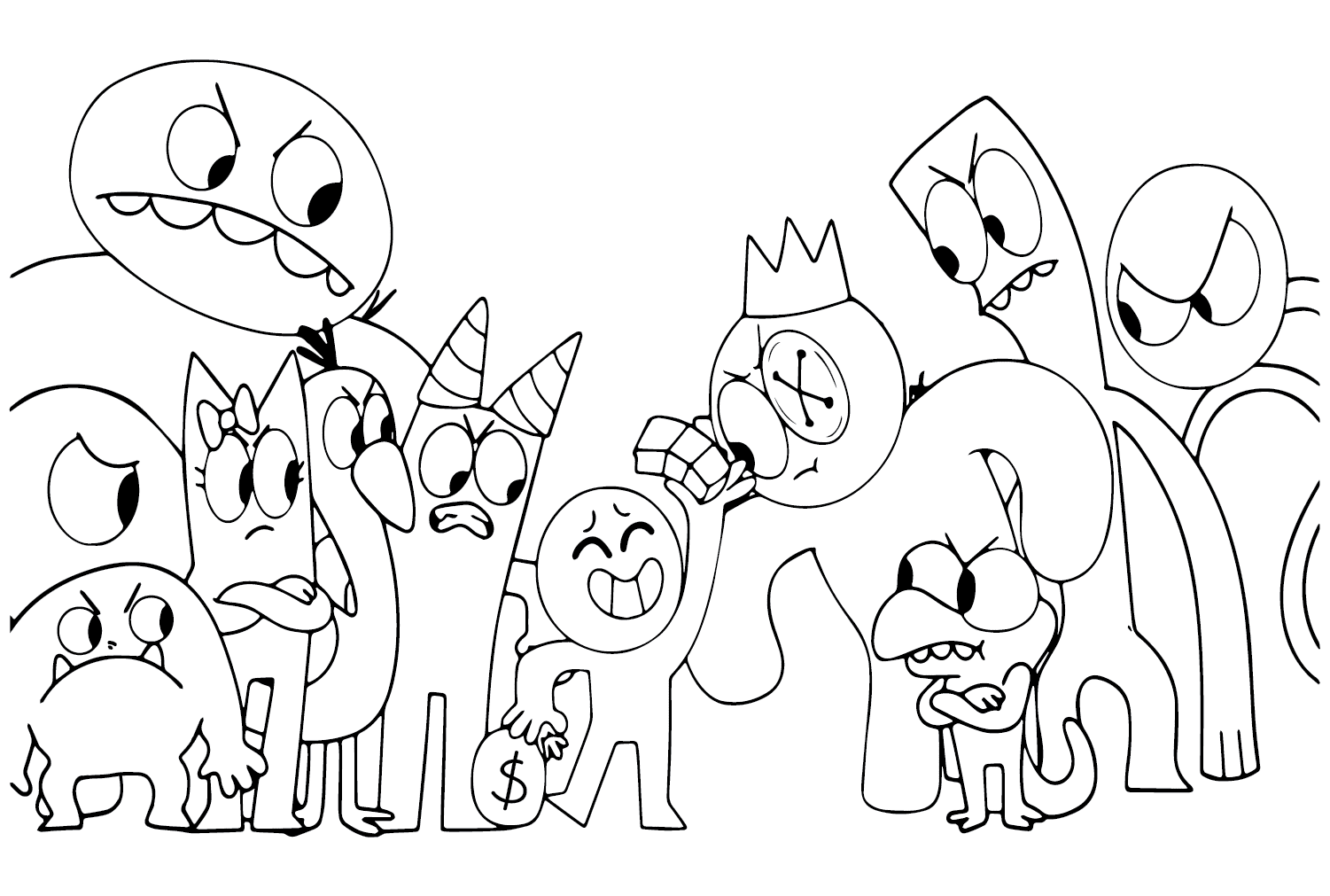 Garden of banban coloring page png