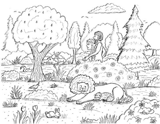 Robins great coloring pages adam and eve walking in the garden of eden coloring page coloring pages free coloring pages garden coloring pages