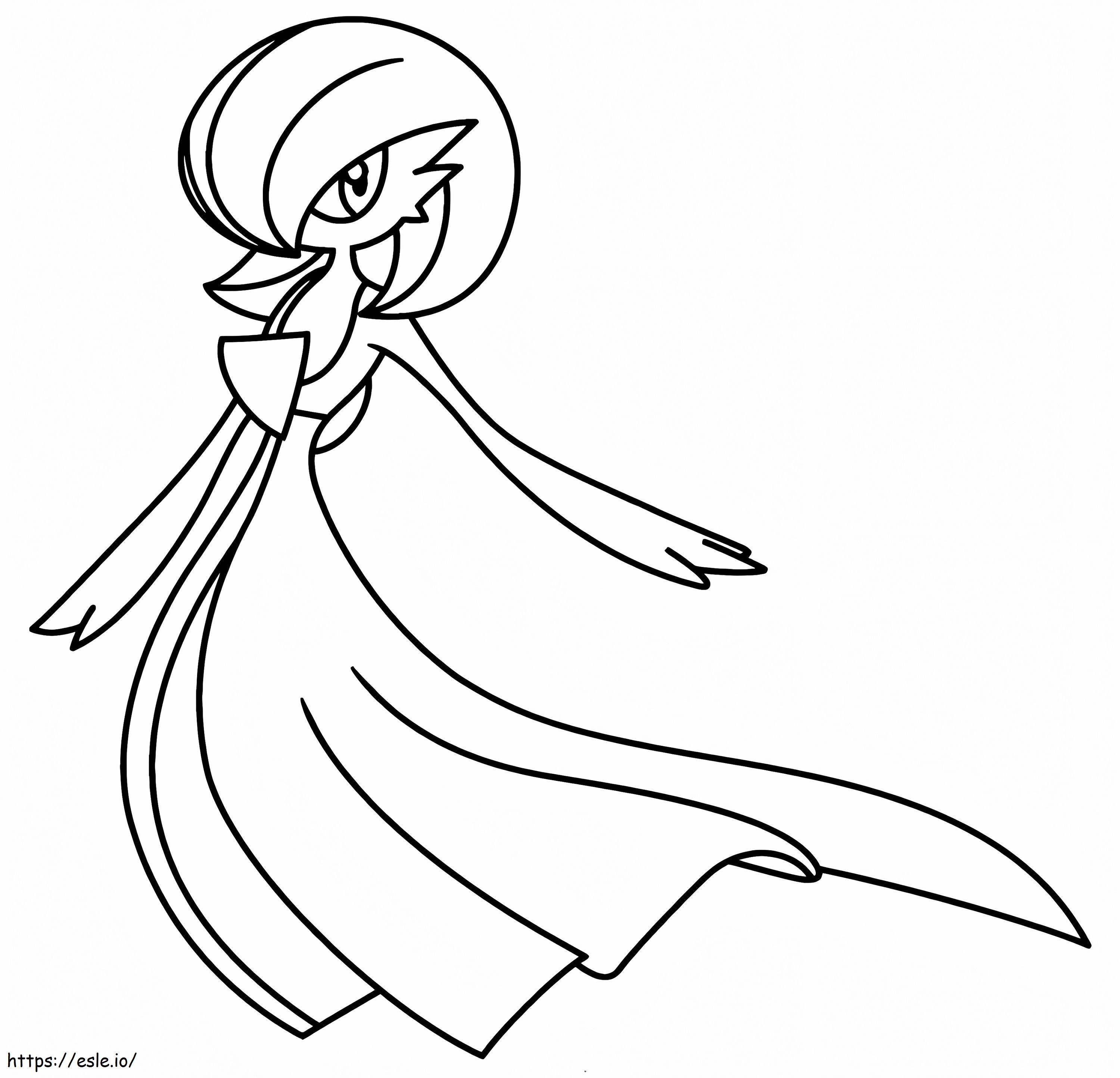 Gardevoir pokemon coloring page