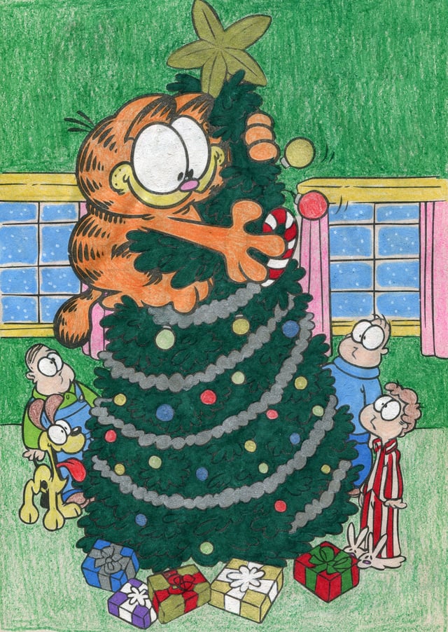 Did some old coloring pages for christmas time rgarfield