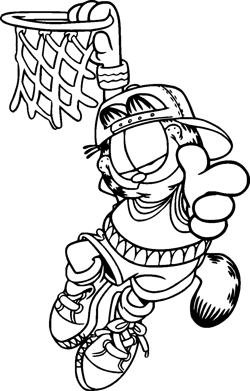 Free printable garfield coloring pages for kids