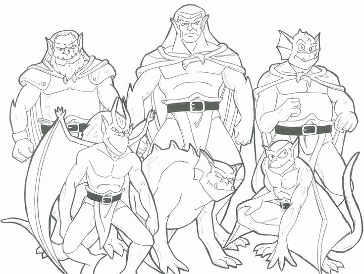Disneys gargoyles gargoyles disney gargoyles coloring pages