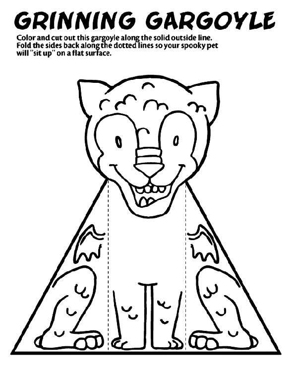 Grinning gargoyle
