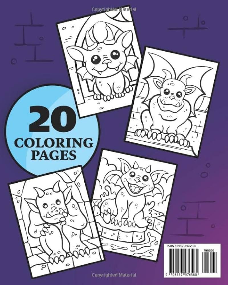 Gothic guardians an adorable gargoyle by toy rocket d