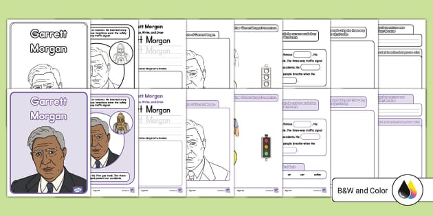 Garrett morgan activity booklet for k