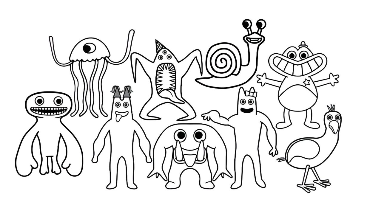 Unleash creativity with garten of banban chapter coloring pages