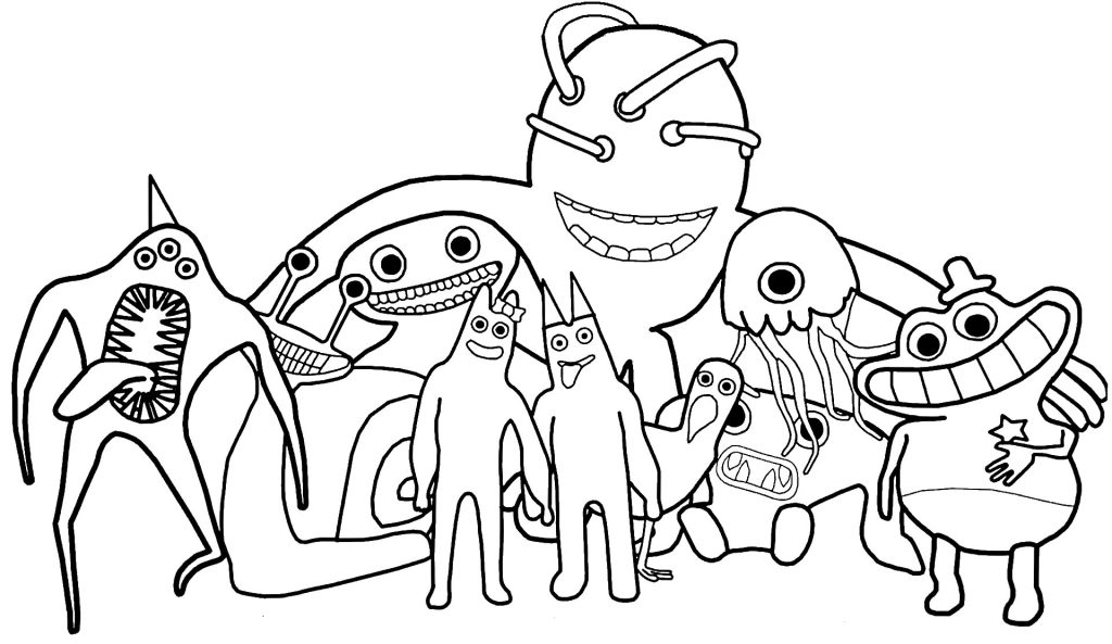 Unlock the mysteries garten of banban coloring pages for adventure seekers